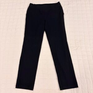 J Jill Pure Jill Affinity French Terry Slim Leg Pull On Pant Black Small Petite